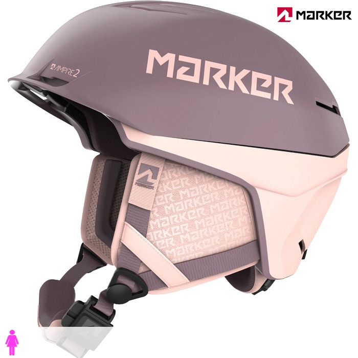 마커 여자 스키 헬멧 AMPIRE 2 W Dark Rose 2324