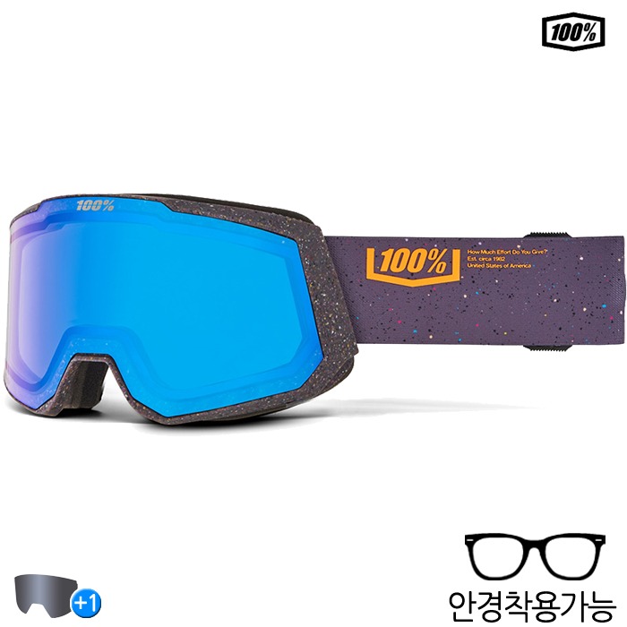 100% 스키 고글 SNOWCRAFT XL AF HiPER Goggle Academia