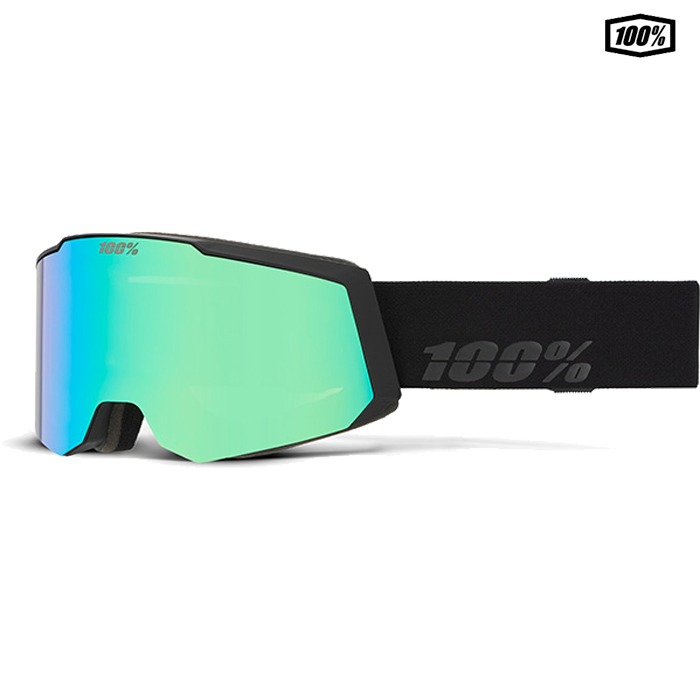 100% 스키 고글 SNOWCRAFT S AF HiPER Goggle Black&amp;Green