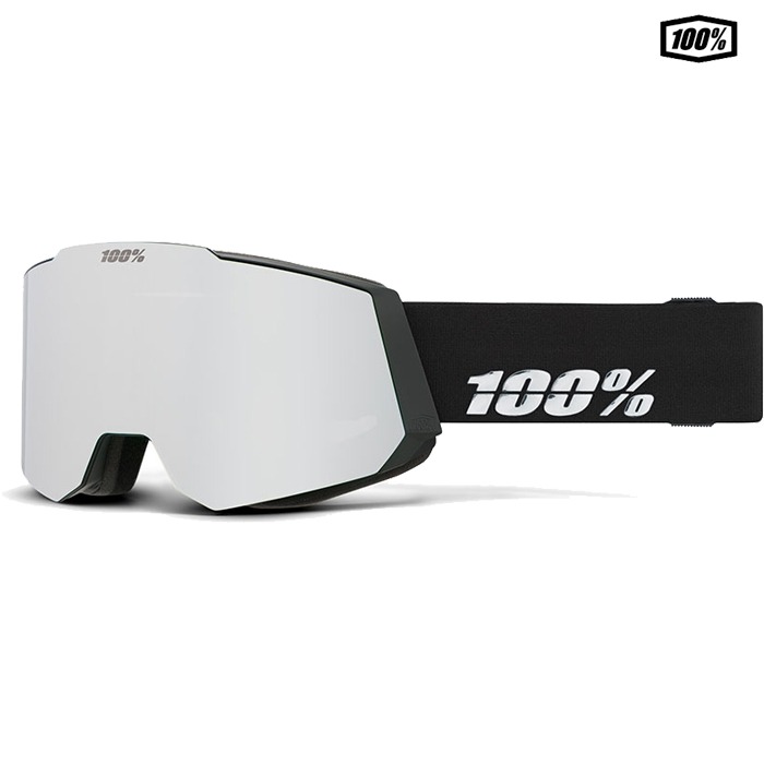 100% 스키 고글 SNOWCRAFT AF HiPER Goggle Black/Silver